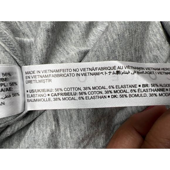 Core 10 Women's XS Gray Soft Cotton Open Back Sleeveless Yoga Tank Open Back Top - Picture 5 of 7